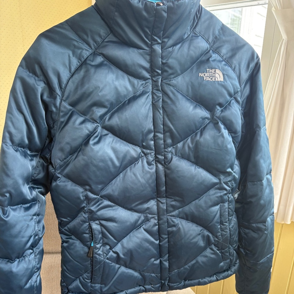 North Face Blue Puffer Jacket